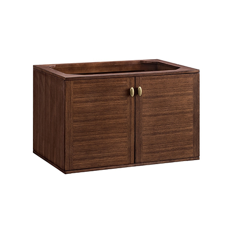James Martin Vanities Amberly Mid-Century Walnut 36" Single Vanity without Top