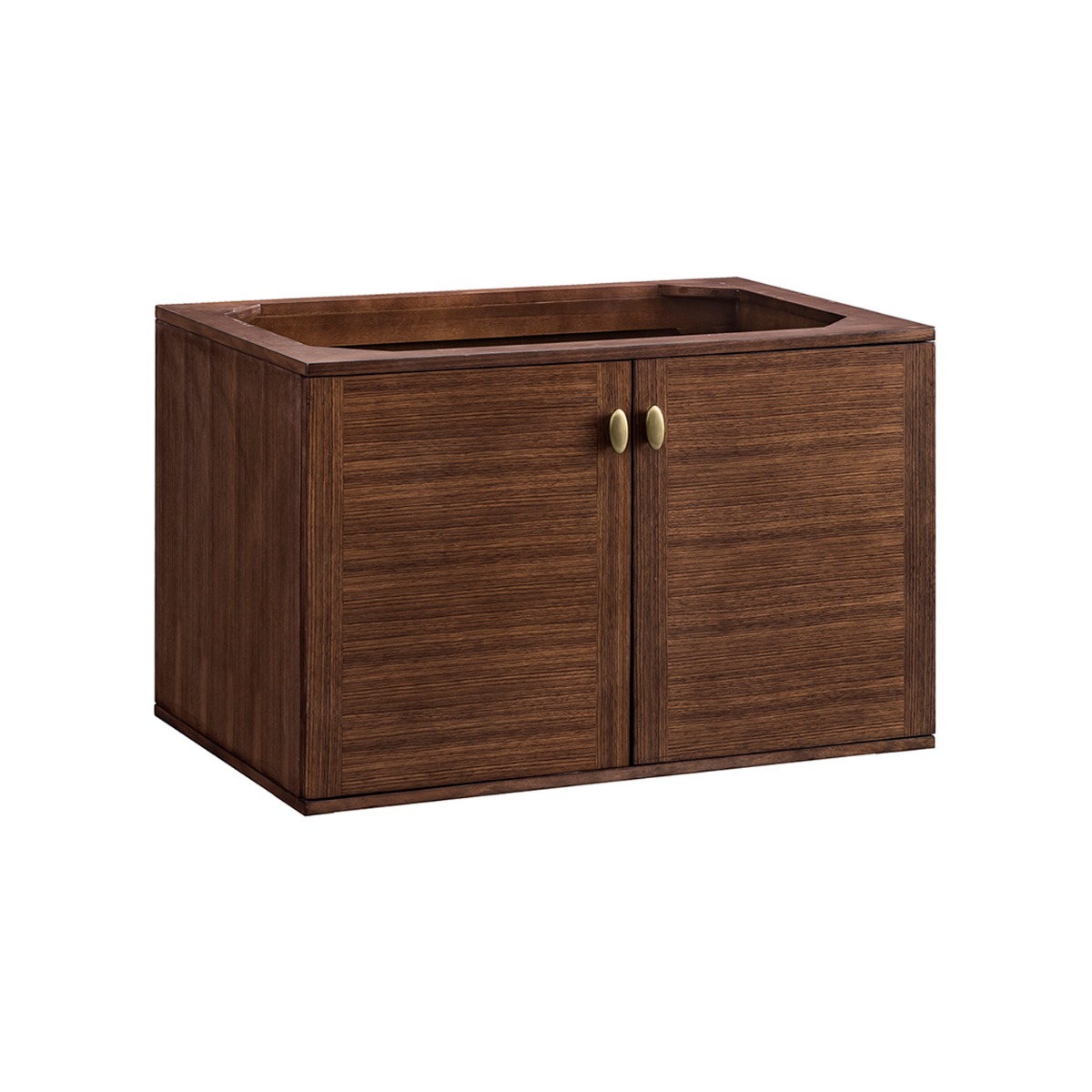 James Martin Vanities Amberly Mid-Century Walnut 36" Single Vanity without Top