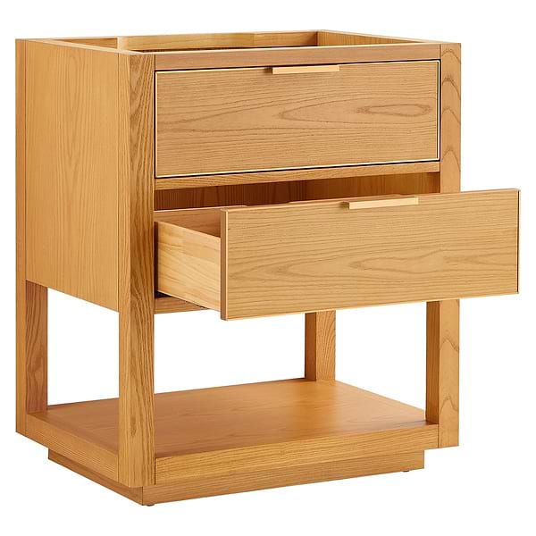 Dayton Woodgrain 30" Single Vanity without Top, View 5, open zoomed image