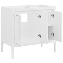 Province White and Silver 36" Single Vanity without Top