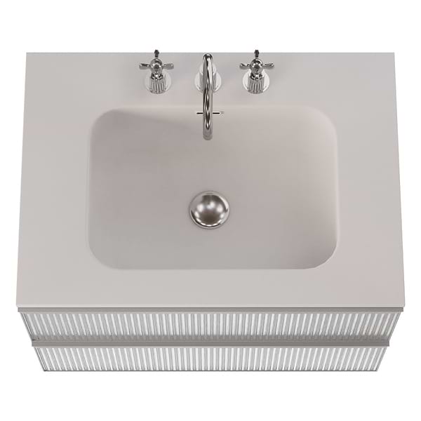 Astor Pearl 30" Single Vanity with Integrated White Solid SurfaceTop
