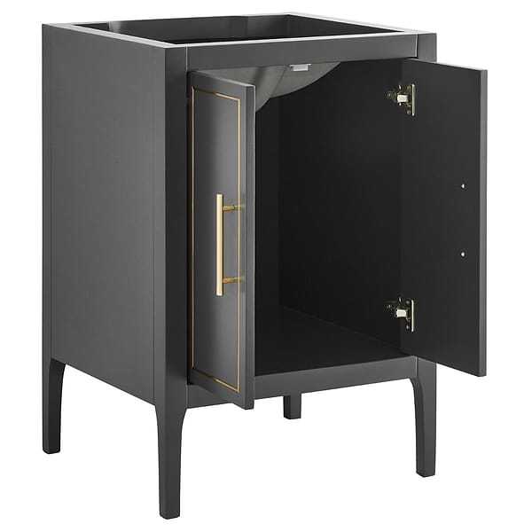 Province Charcoal and Gold 24" Single Vanity without Top