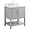 Sheraton 30" Gray Vanity with Carrara Marble Top and Ceramic Basin