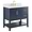 Sheraton 36" Navy Vanity with Carrara Marble Top and Ceramic Basin
