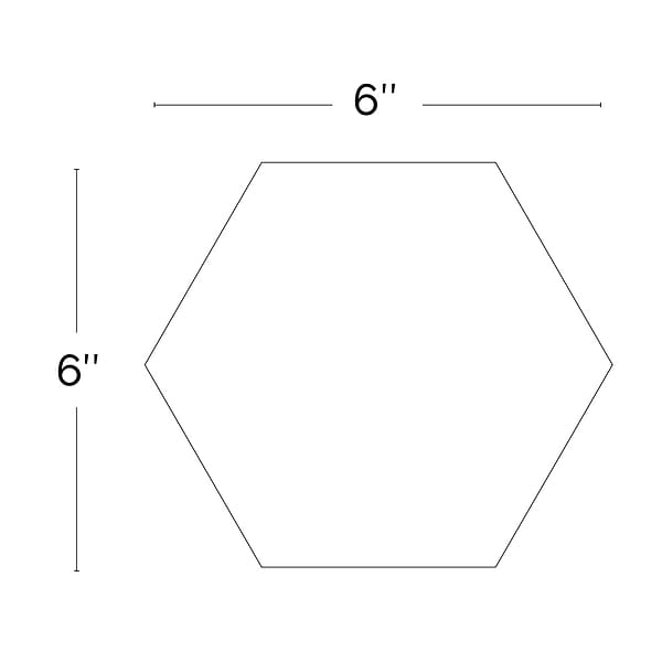 Sasha Hex Chiazza Marino 6" Matte Porcelain Hexagon Tile