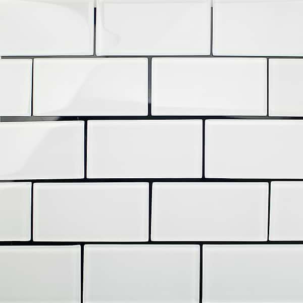 LOFT SUPER WHITE POLISHED 3 X 6" GLASS TILES"_4