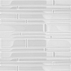 Loft Spa Super White Tuscany Pattern Glass Polished Mosaic Tile