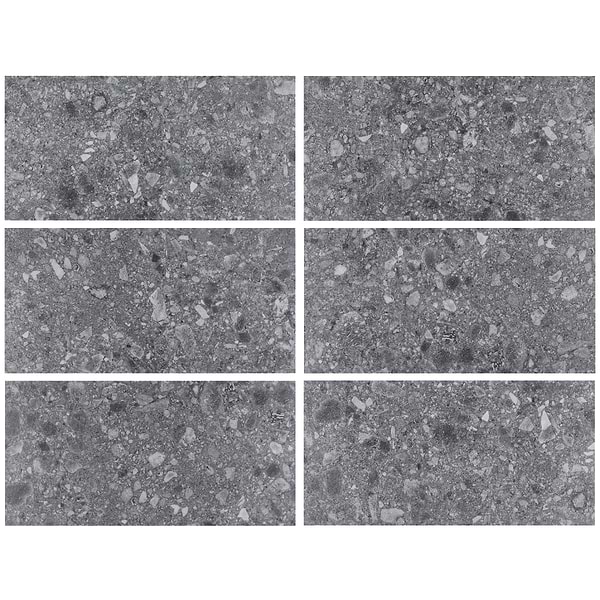 Rizo LVT Charcoal 12x24 Glue Down Luxury Vinyl Tile 28mil