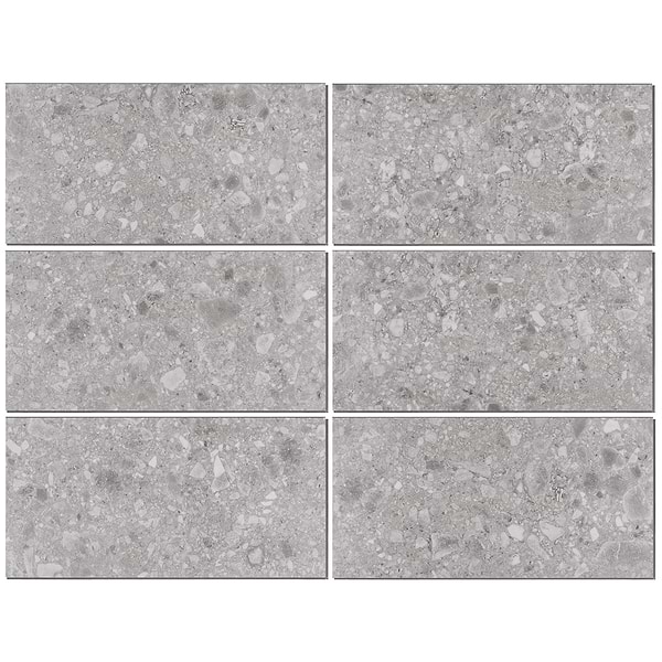 Rizo LVT Earth Gray 12x24 Rigid Core Click Luxury Vinyl Tile 