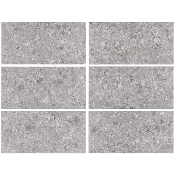 Rizo LVT Earth Gray 12x24 Glue Down Luxury Vinyl Tile 