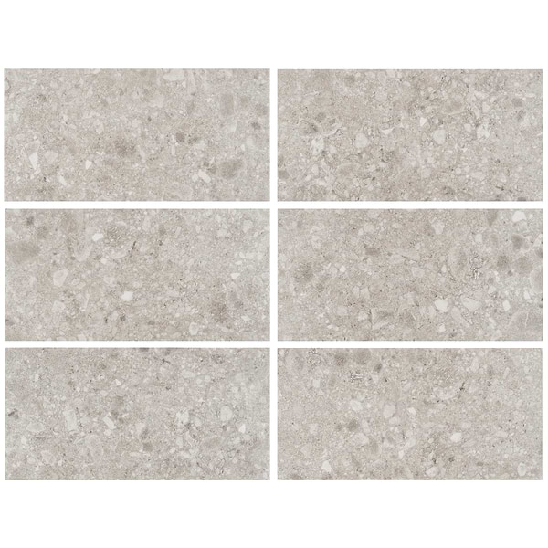 Rizo LVT Gray 12x24 Glue Down Luxury Vinyl Tile 28mil