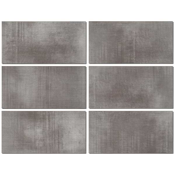 Ristretto LVT Dark Gray 12x24 Fabric Look Rigid Core Click Luxury Vinyl Tile 