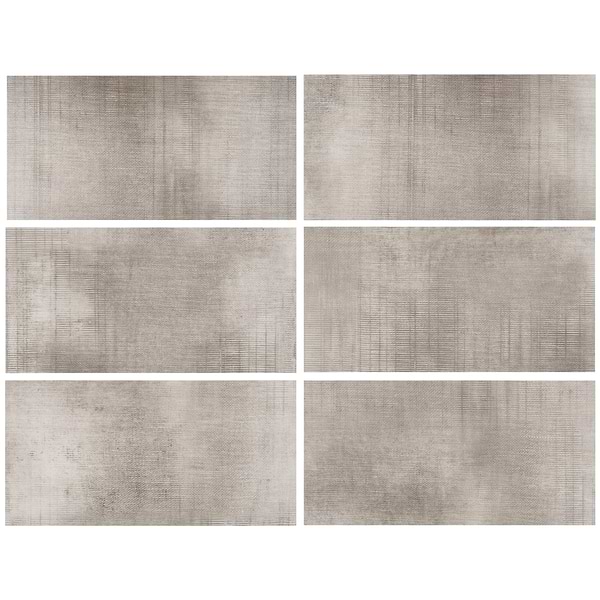 Ristretto LVT Teak Beige 12x24 Fabric Look Glue Down Luxury Vinyl Tile 