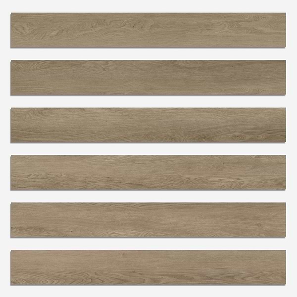 Aspen LVT Highland Oak Smoky 6x48 Luxury Vinyl Plank in Gray, View 9, open zoomed image