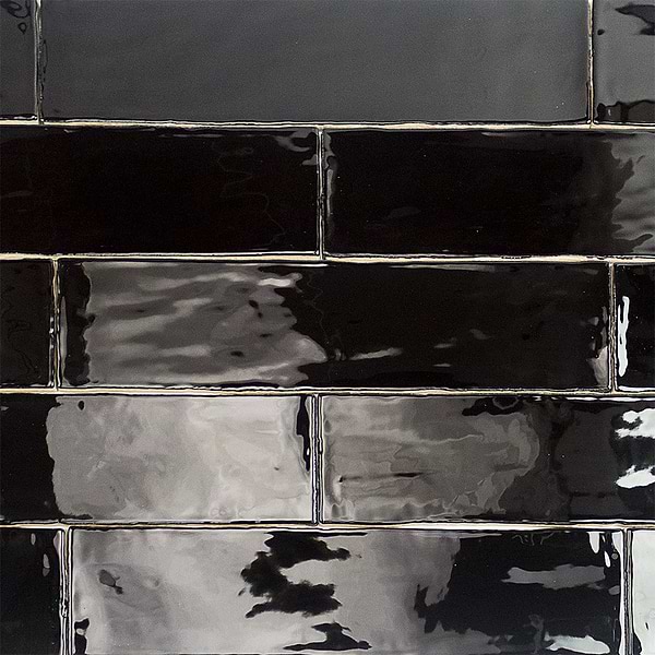 Lancaster 3x12 Noir Polished Ceramic Tile