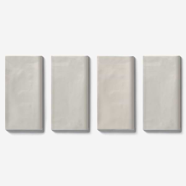 Lancaster Dove Gray 3x6 Ceramic Bullnose