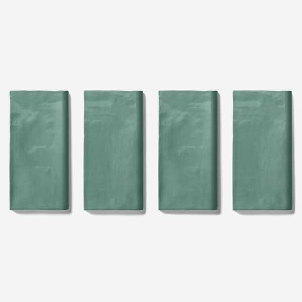 Lancaster Open Seas Green 3x6 Ceramic Bullnose