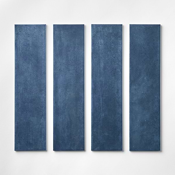 Aquarella Denim Blue 4x16 Glossy Ceramic Tile