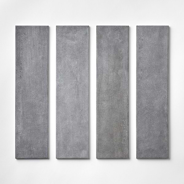 Aquarella Light Gray 4x16 Glossy Ceramic Tile