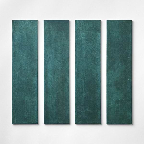 Aquarella Teal Blue 4x16 Glossy Ceramic Tile