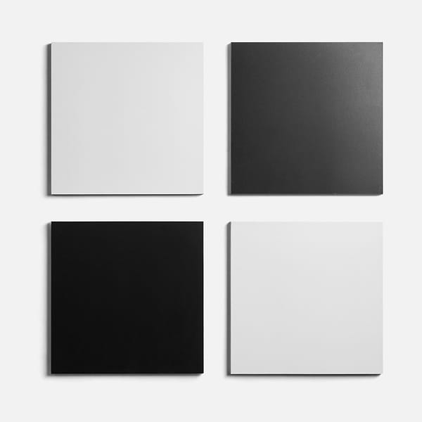 Modari Black and White 12x12 Matte Porcelain Checkerboard Tile