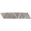 Remington Sepia Beveled Triangles Glass Mosaic Tile
