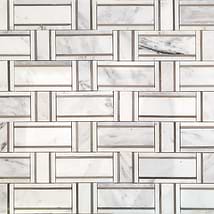 Esplanade Asian Statuary Polished Marble Mosaic Tile