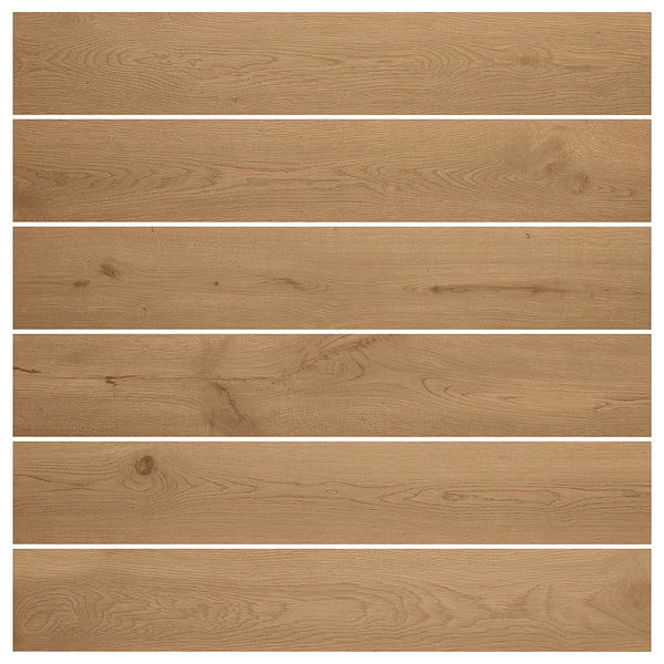 Oaktree Natural Brown 8x48 Wood Look Matte Porcelain Tile
