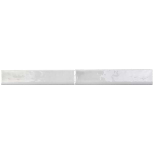 Seaport Hibiscus 2x10 Polished Ceramic Bullnose