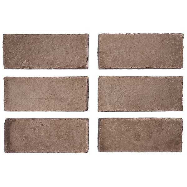 Terra Villa Gray 2x6 Matte Presealed Genuine Terracotta Tile