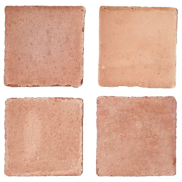 Terra Villa Red 4x4 Matte Presealed Genuine Terracotta Tile