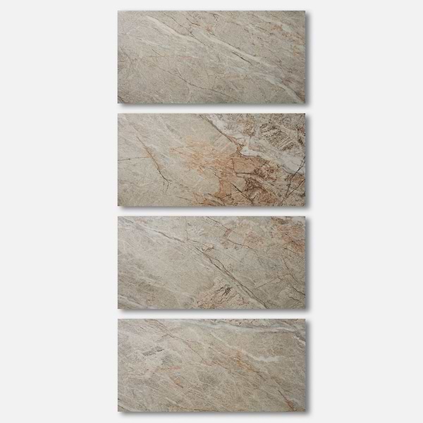 Aparados Taupe Gray 24x48 Quartzite Look Satin Porcelain Tile