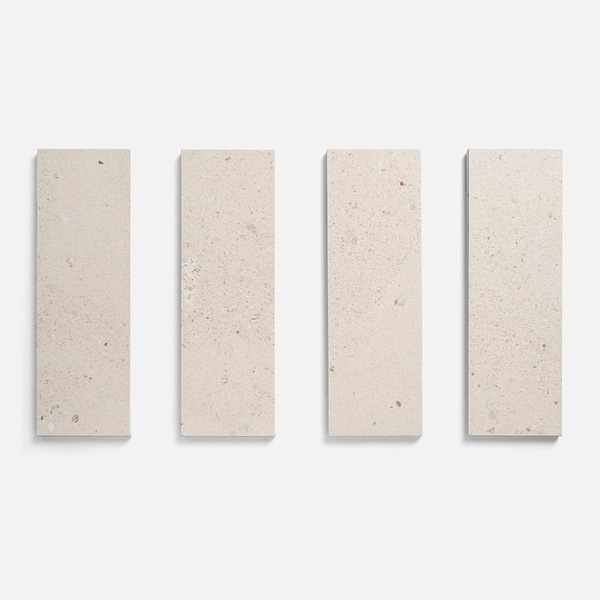 Piccoli Petite Avorio Cream 4x12 Terrazzo Look Matte Porcelain Tile