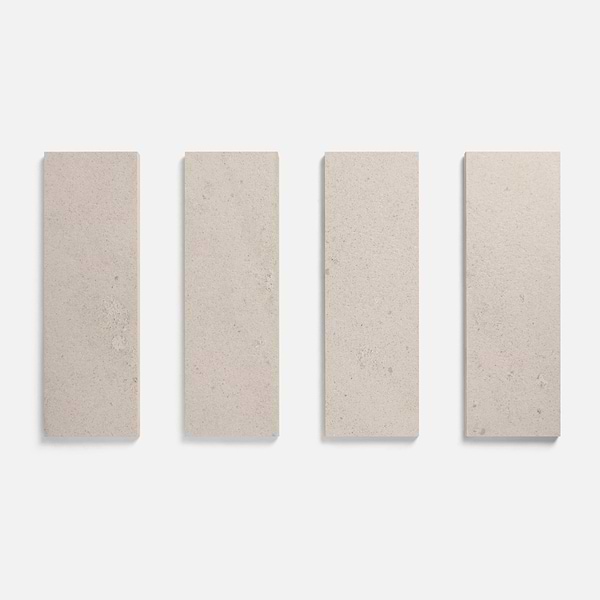 Piccoli Petite Sand Beige 4x12 Terrazzo Look Matte Porcelain Tile