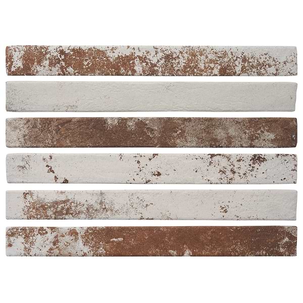 English Brick White 2x18 Matte Porcelain Tile