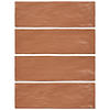 Montauk Terracotta 2x8 Mixed Finish Ceramic Subway Tile