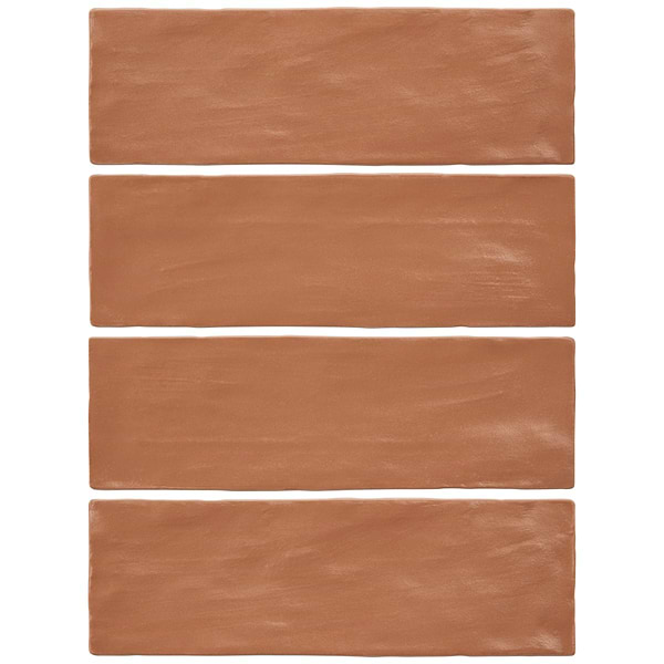Montauk Terracotta 2x8 Mixed Finish Ceramic Subway Tile