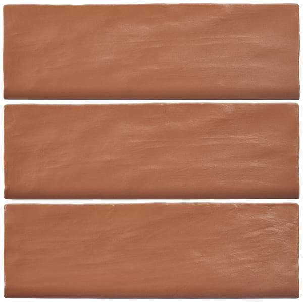 Montauk Terracotta 2x8 Mix Finish Ceramic Bullnose