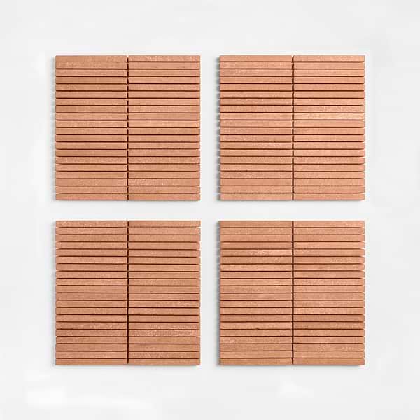 Terra Cortona .5x6 Stacked Matte Terracotta Mosaic Tile