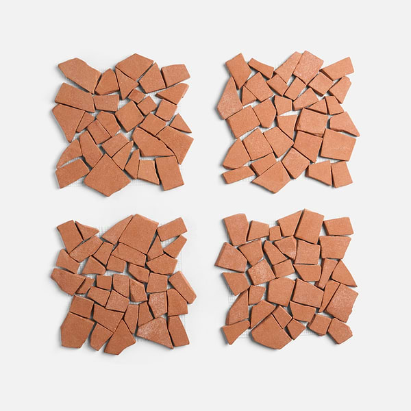 Terra Cortona Piazza Matte Terracotta Mosaic Tile