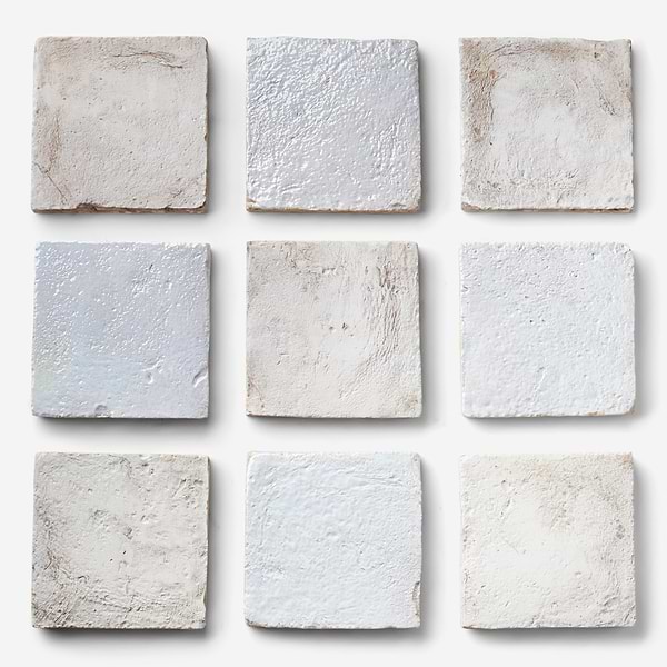 Opera Terracotta by Paula Purroy Perla 6x6 Square Matte and Pearlized Terracotta Tile