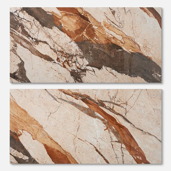 Marfino Breccia Sicilia Multicolor 24x48 Marble Look Polished Porcelain Tile