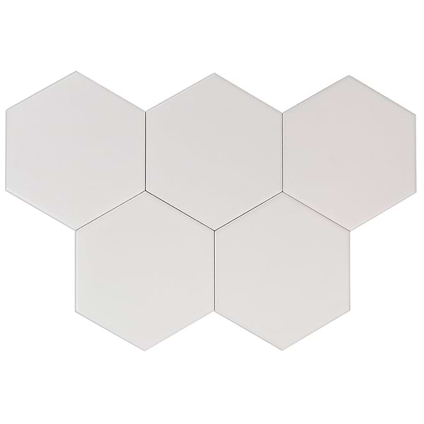 Exagoni Puro Blanco Matte Hexagon Ceramic Tile