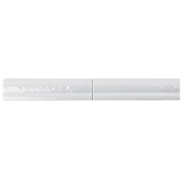 Angela Harris Dunmore Blanco 2x8 Ceramic Chair Rail Liner