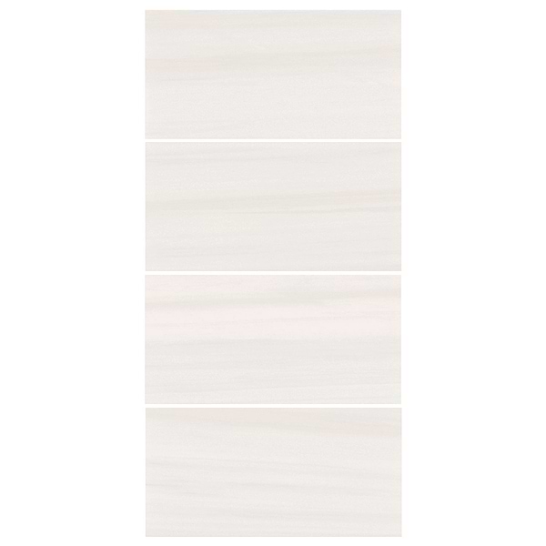 Minera Dolomite Warm White 12x24 Marble Look Polished Porcelain Tile