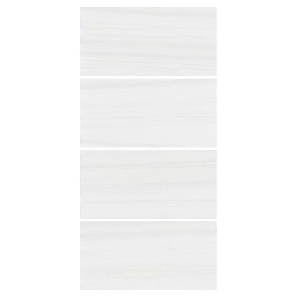 Minera Dolomite Warm White 24x48 Marble Look Polished Porcelain Tile
