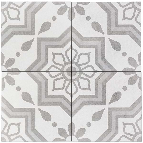 Cascais Silver Sky 9x9 Matte Porcelain Tile
