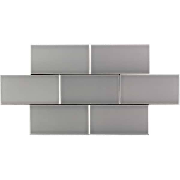 Vector Gris 4x8 Polished Ceramic Tile