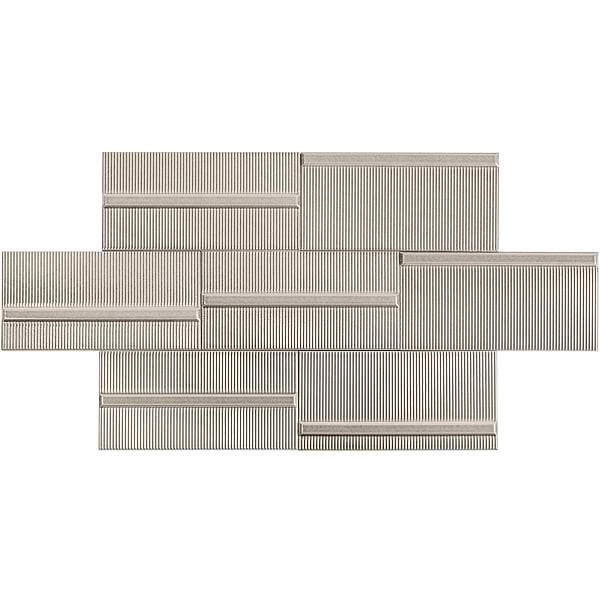 Vector Reverb Gris 4x8 Polished Ceramic Tile