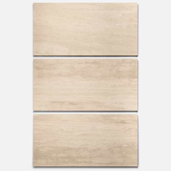 Ivory Travertine Premium 18x36 Vein Cut Filled Honed Tile